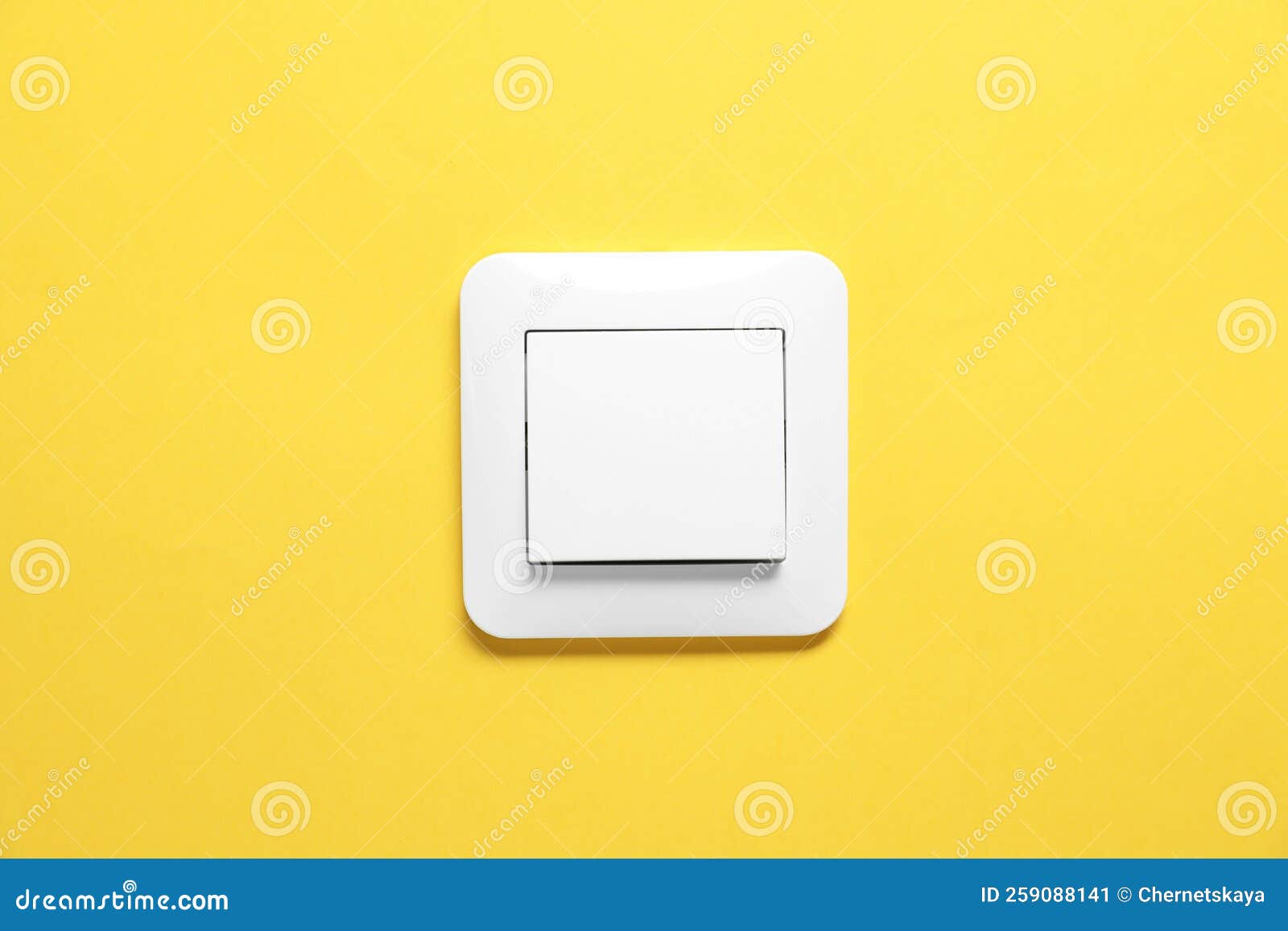 Modern Plastic Light Switch on Orange Background Stock Image Image of