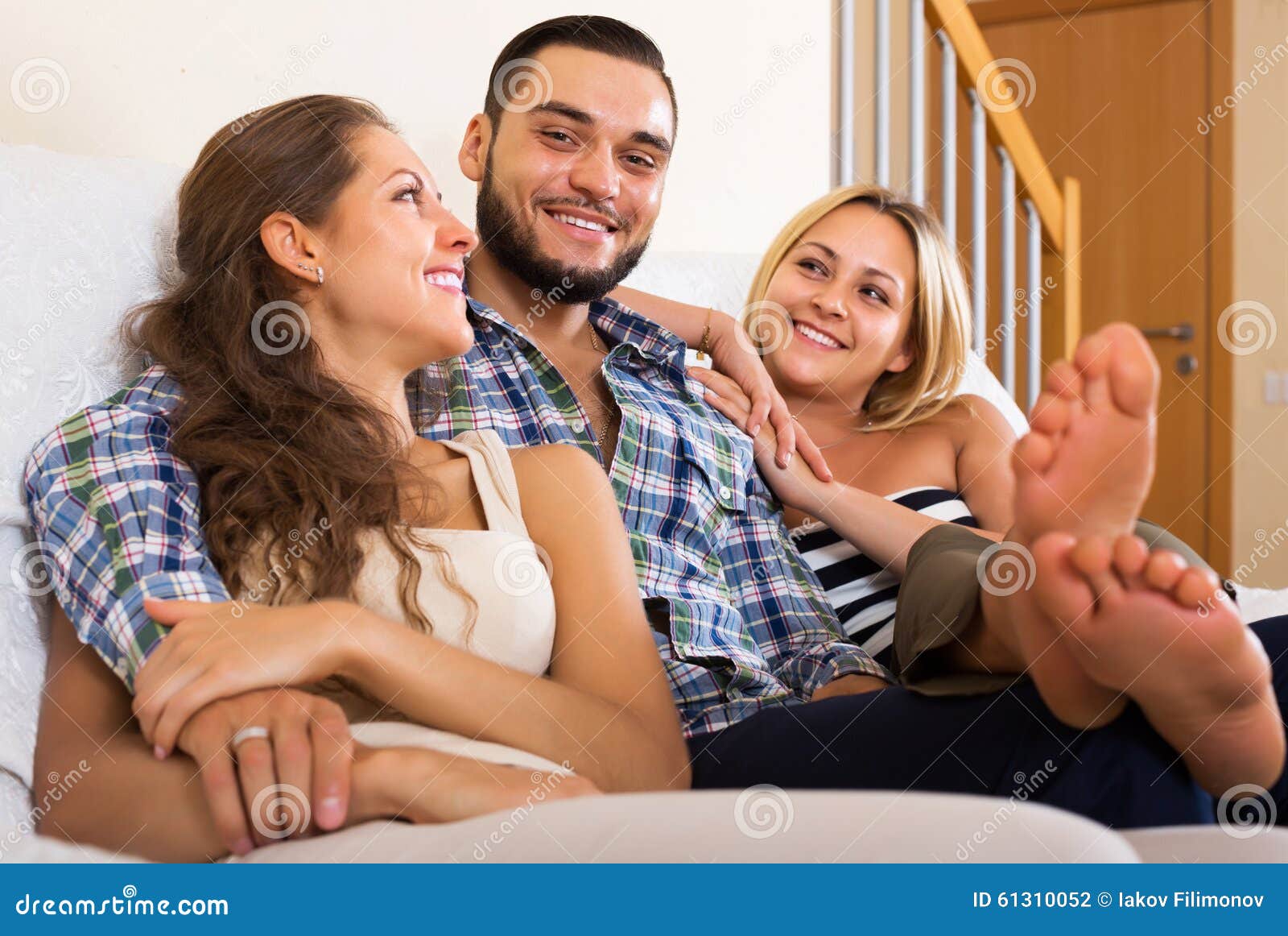 Modern Polygamous Family Stock Photo Image Of American 61310052