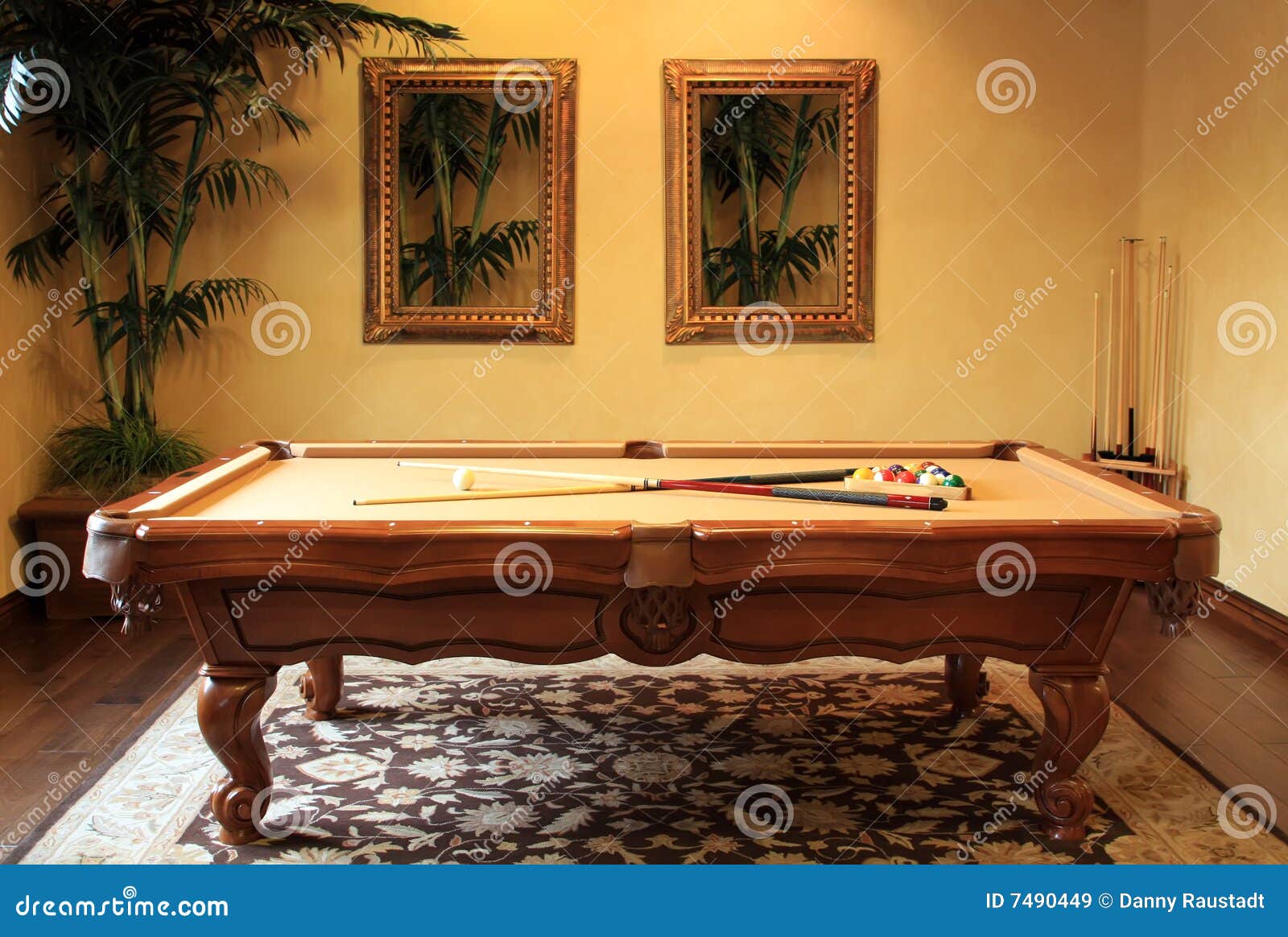 Modern pool game table stock image. Image of billiards 7490449