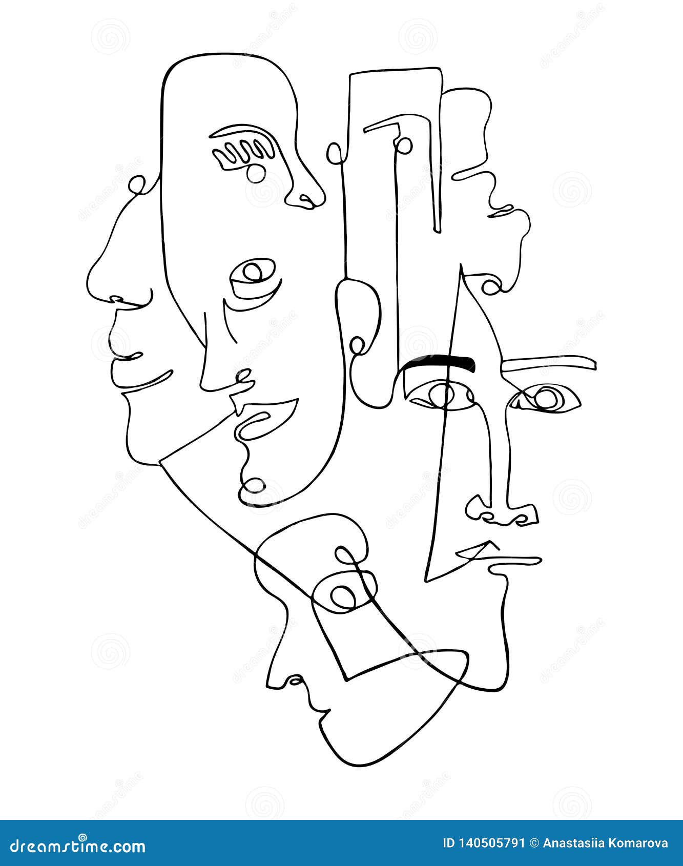 Face One Line Art,One Line Drawing,Abstract Face Print,Woman Drawing
