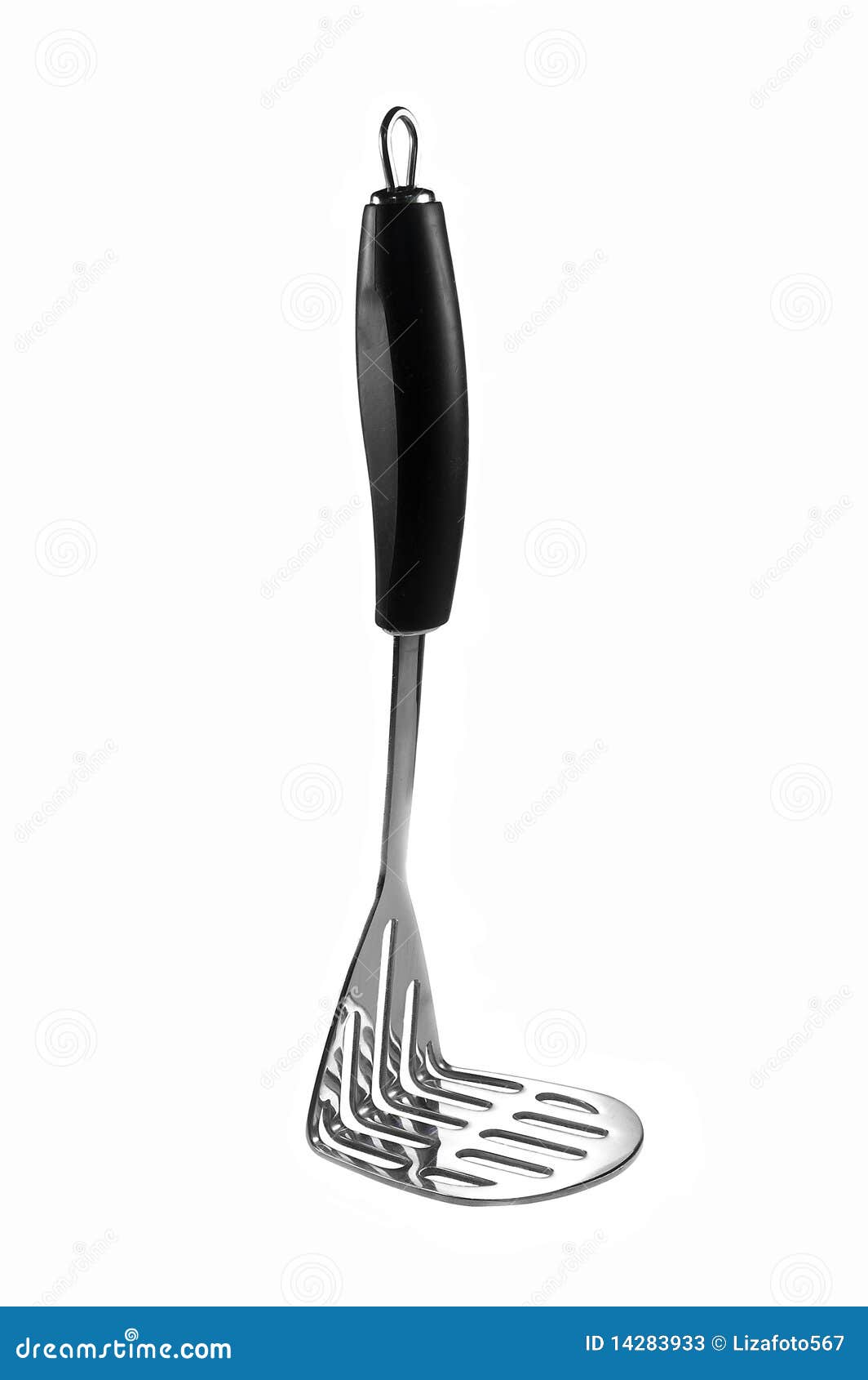 Metal Food Masher Utensil Isolated On White Background Stock Photo, Picture  and Royalty Free Image. Image 12031523.
