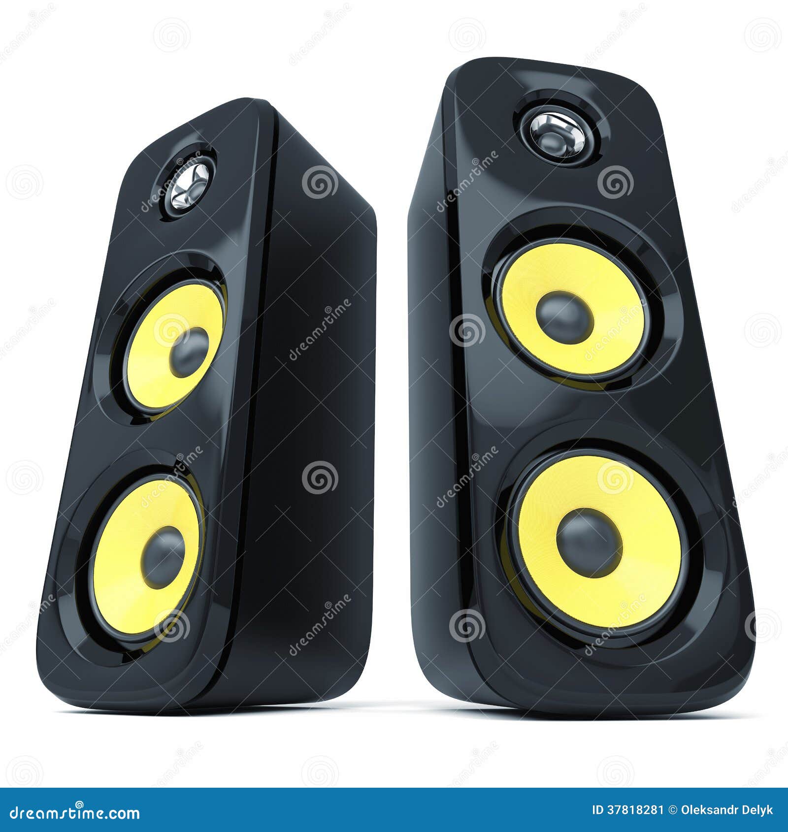 Modern Power Sound Speakers Stock Illustration Illustration of