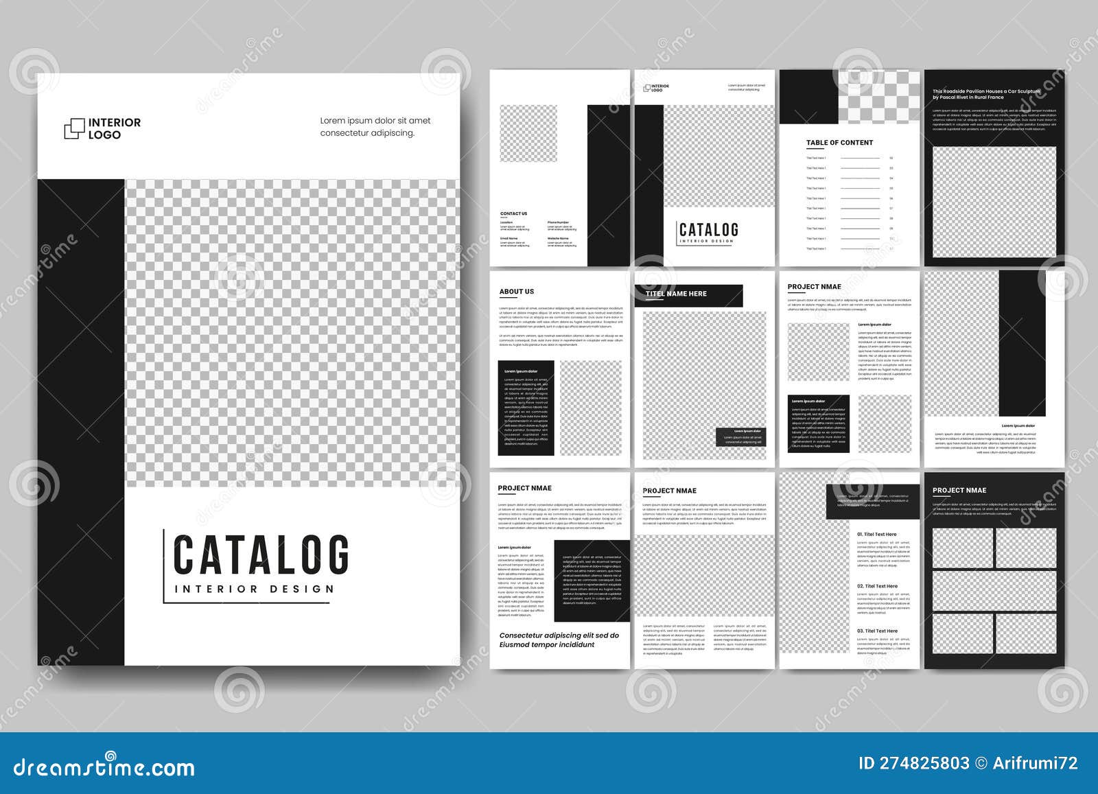 Modern Product Catalog Design Template, Company Product Catalogue Modern Product Catalog Design Template, Company Product Catalogue