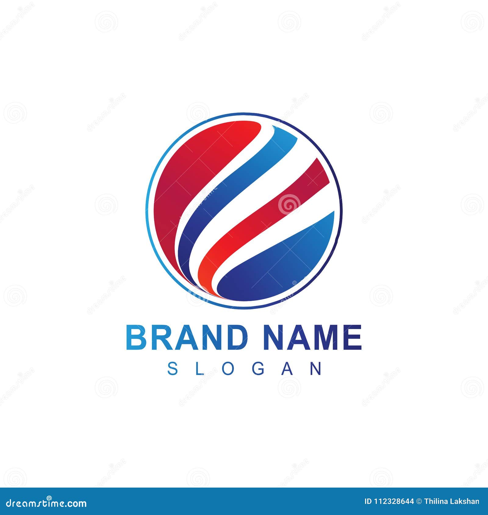 Modern Professional Circle Company Business Logo Design in Vector Stock ...