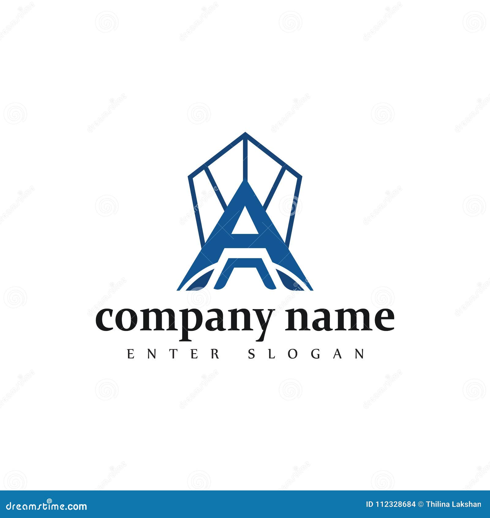 Modern Professional Letter A Company Business Logo Design In Vector Stock Vector Illustration Of Communication Estate