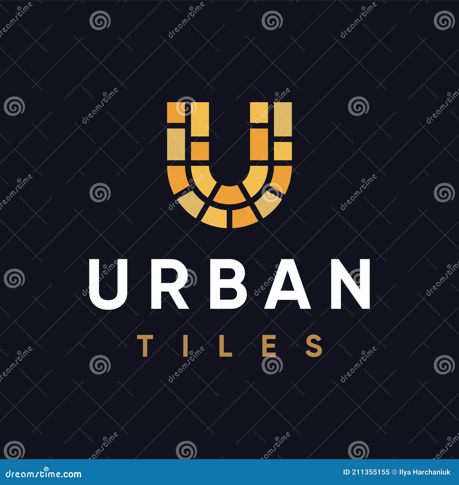 Modern Professional Logo with the Image of Ceramic Tiles, for the