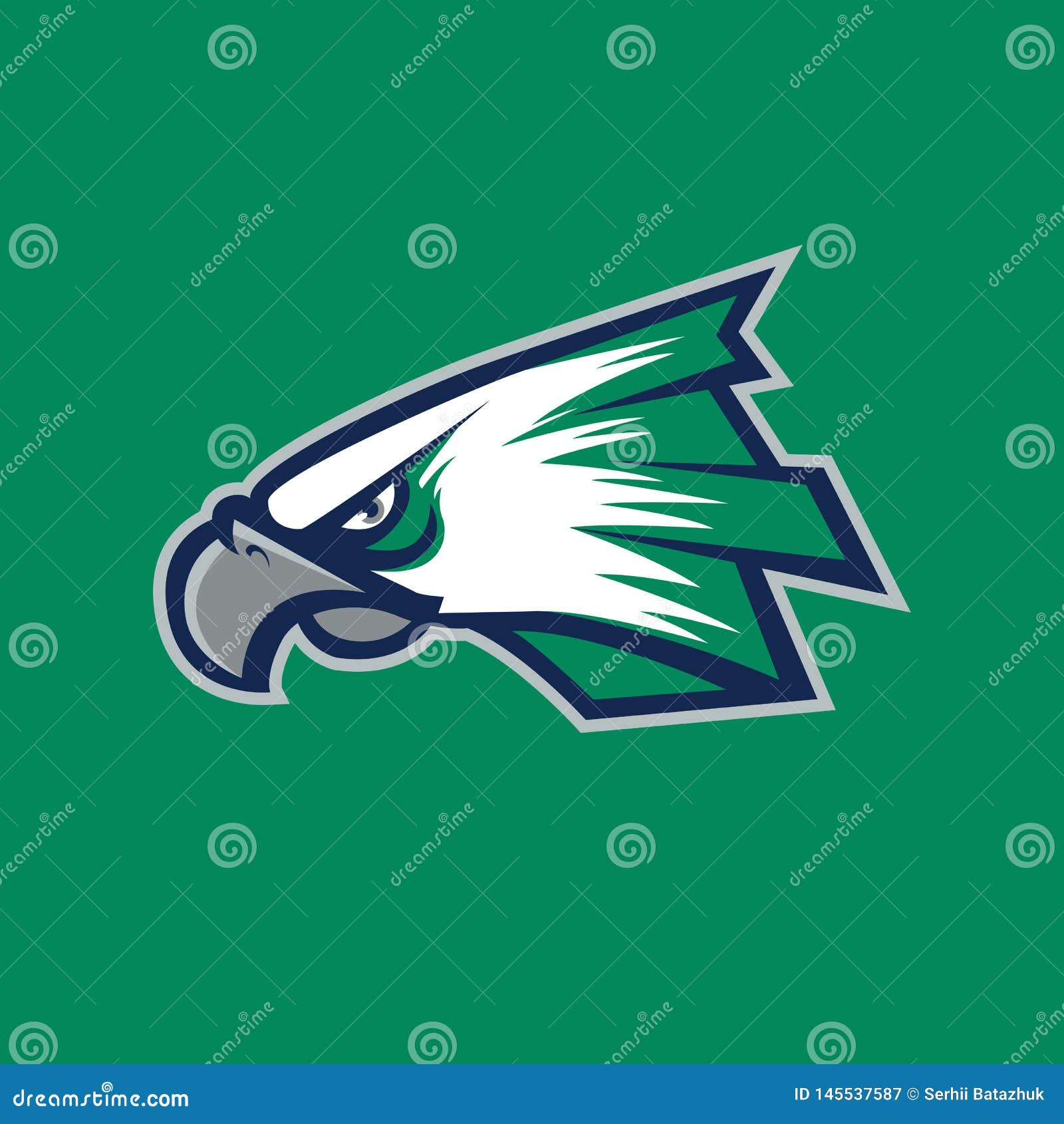 Modern Professional Logo For Sport Team. Eagle Mascot. Eagles, Vector Symbol On A Dark