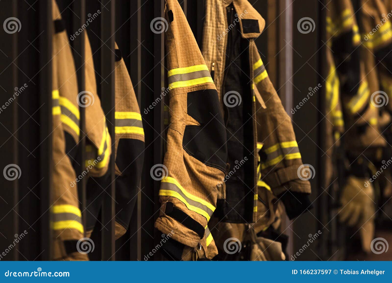 Modern Protective Clothing from Firefighters Stock Image Image of