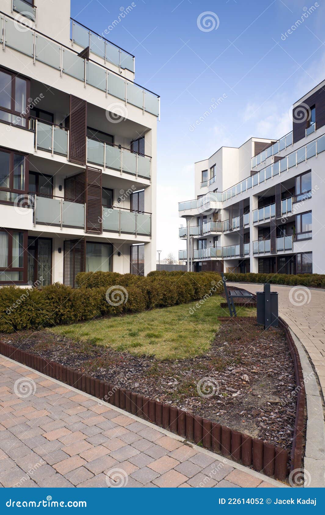 Modern Real Estate Apartments Stock Photo Image of cool, balcony