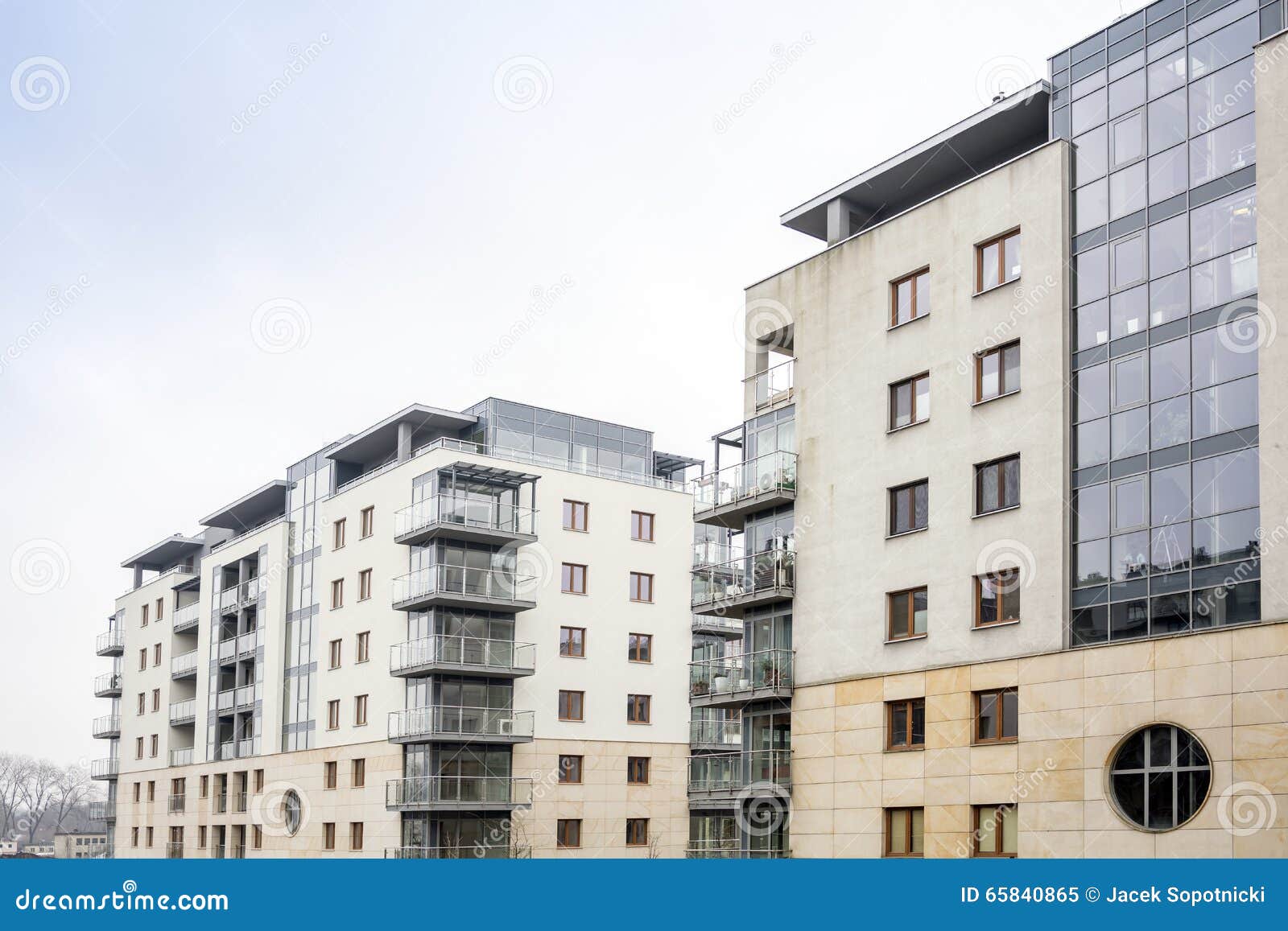 Modern real estate. stock image. Image of structure, blue 65840865