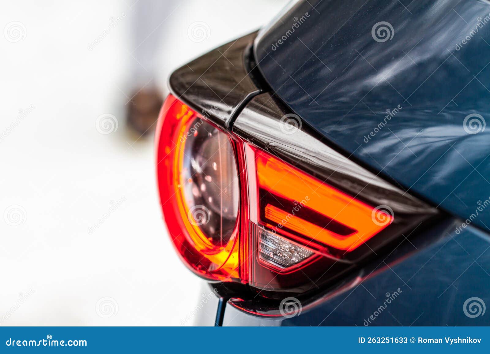 Modern Rear Light of a Car. Stock Image Image of futuristic, bulb