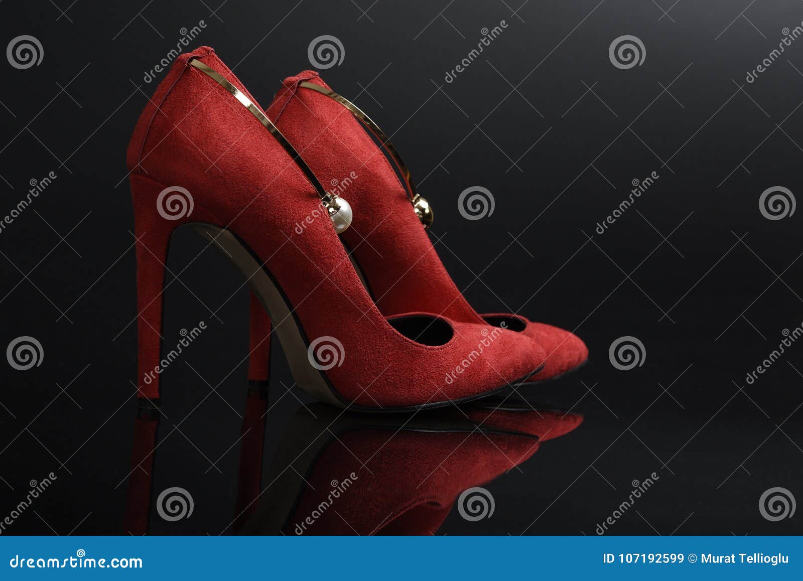 Modern Red High Heels Shoes Stock Image - Image of elegant, lifestyle ...