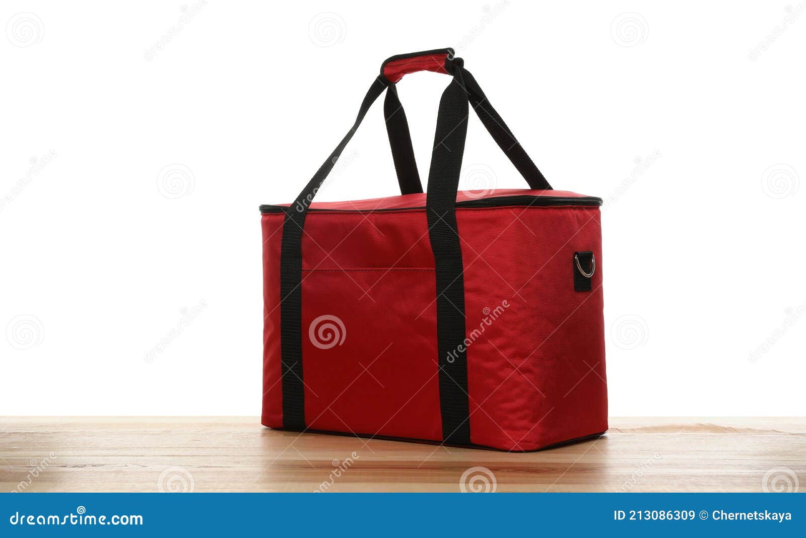 Modern Red Thermo Bag Isolated on White Stock Image Image of carrying