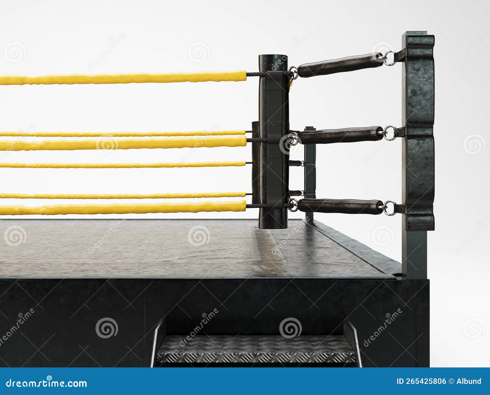 Modern Regulation Wrestling Ring Stock Illustration Illustration of