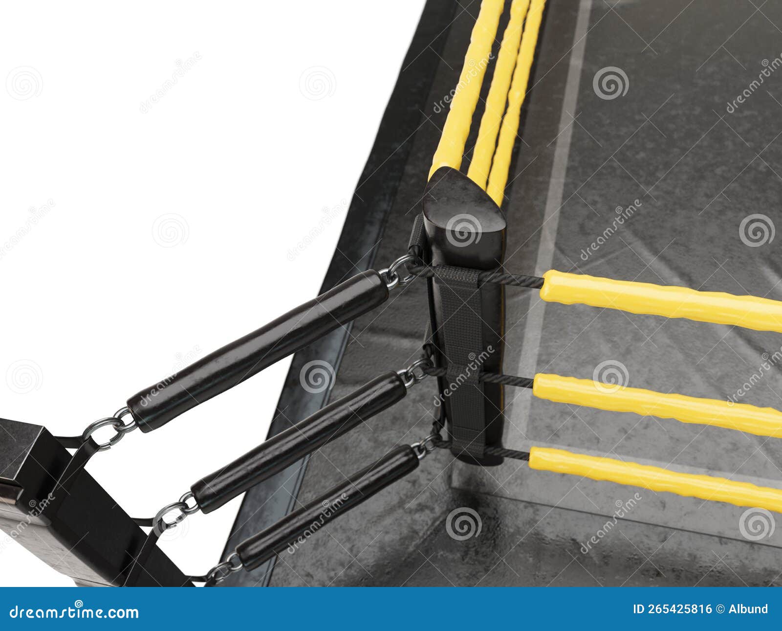 Modern Regulation Wrestling Ring Stock Illustration Illustration of