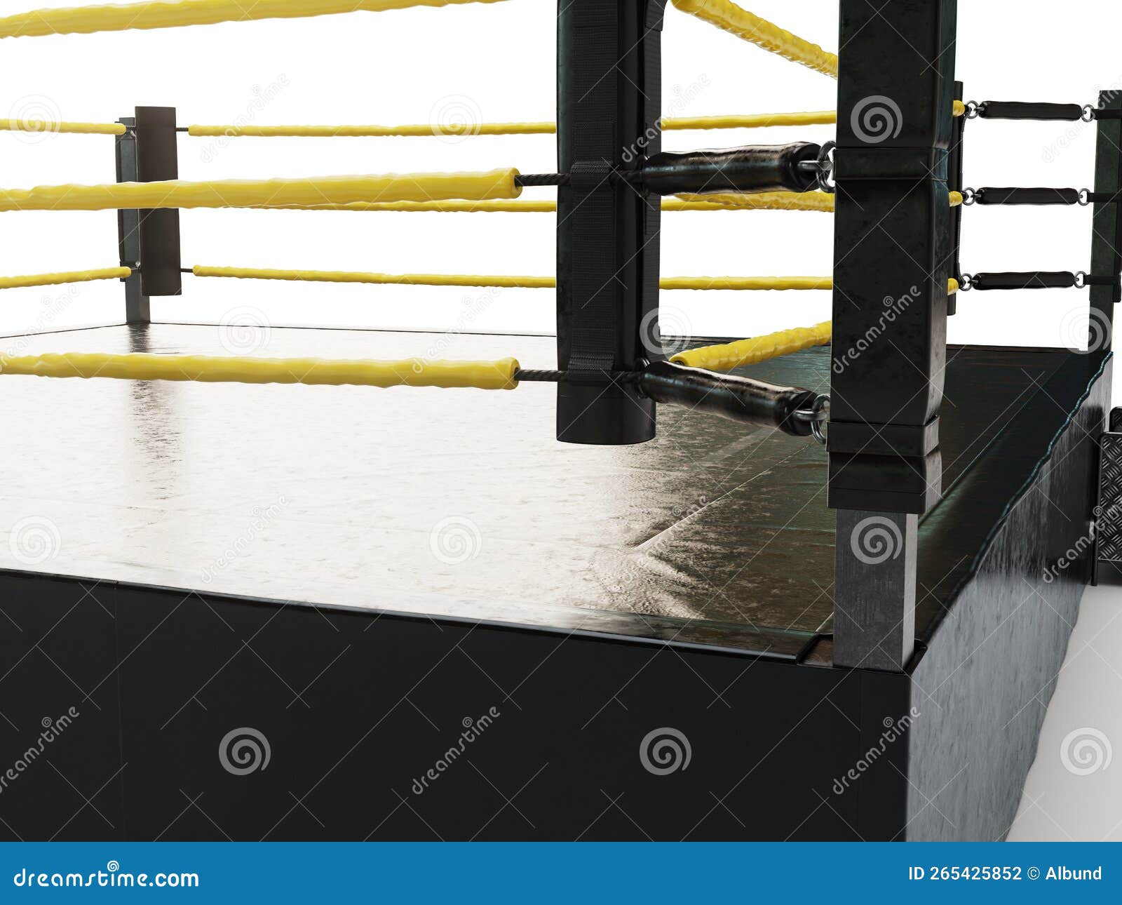 Modern Regulation Wrestling Ring Stock Illustration Illustration of