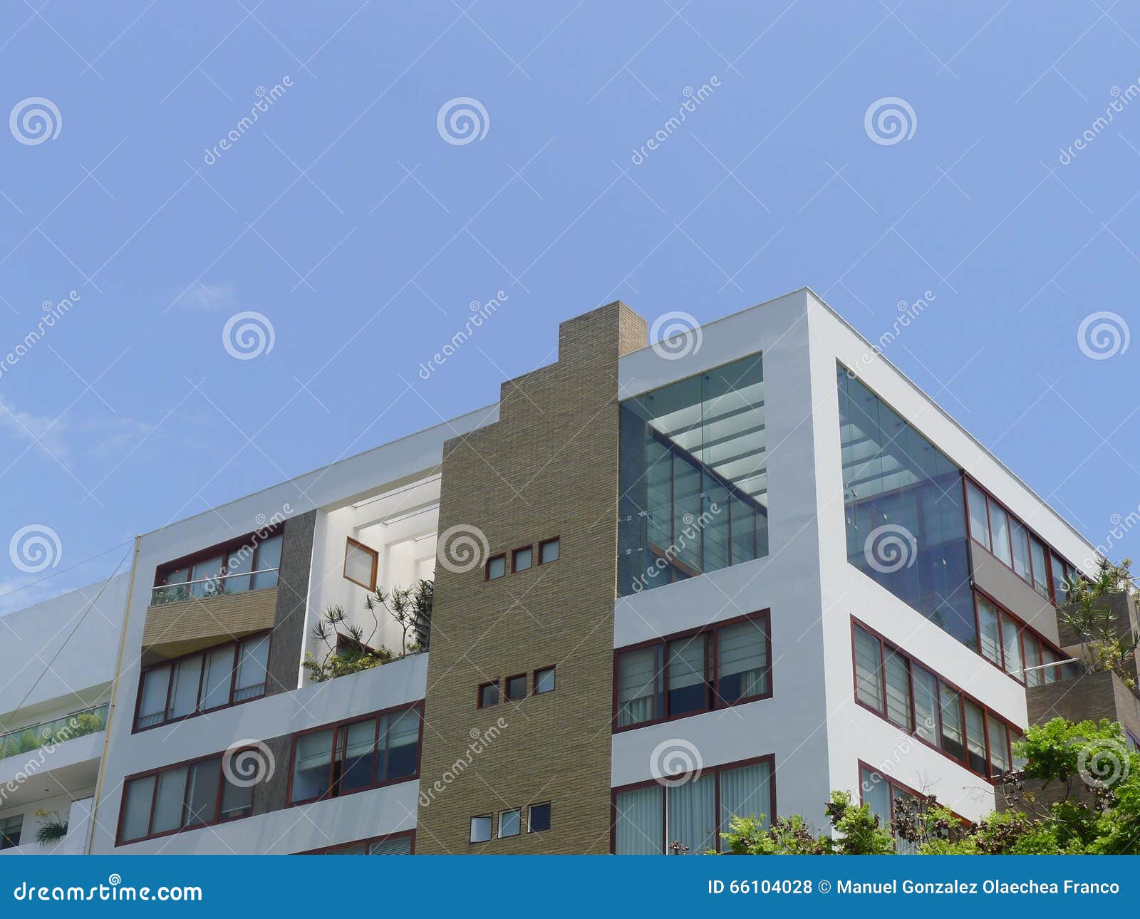modern residential building top in san isidro, lima