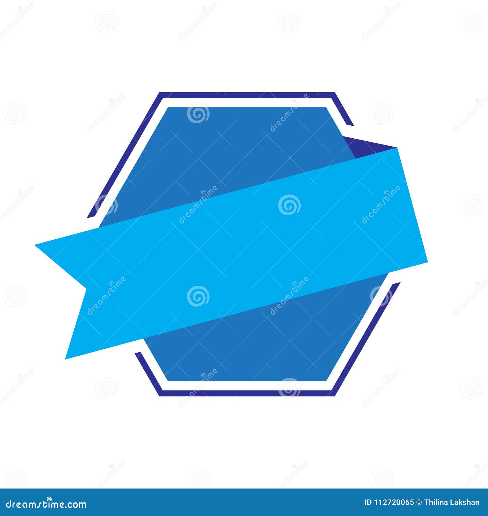 Modern Ribbon Background Vector Template Stock Vector Illustration of