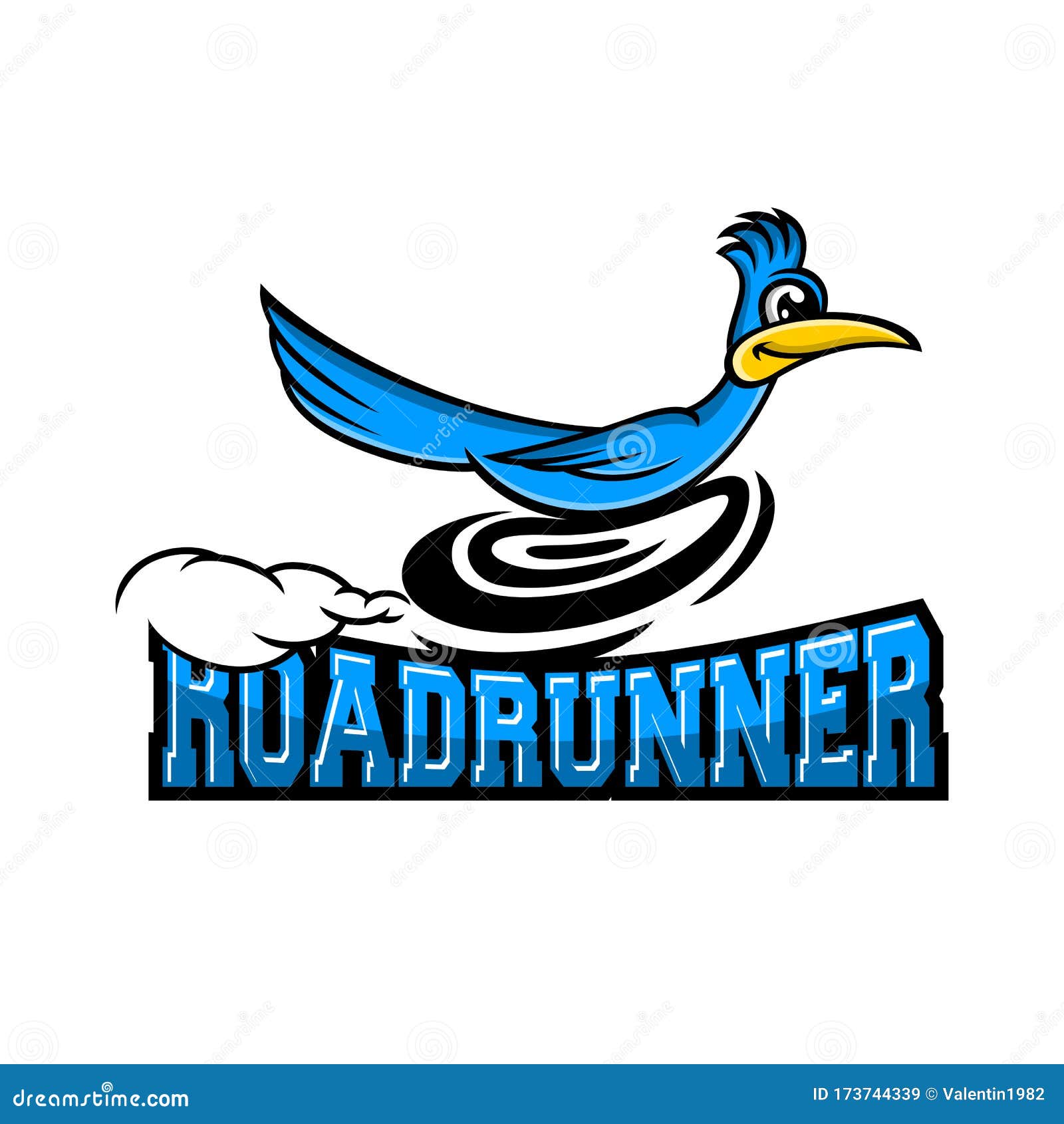 modern roadrunner bird logo.