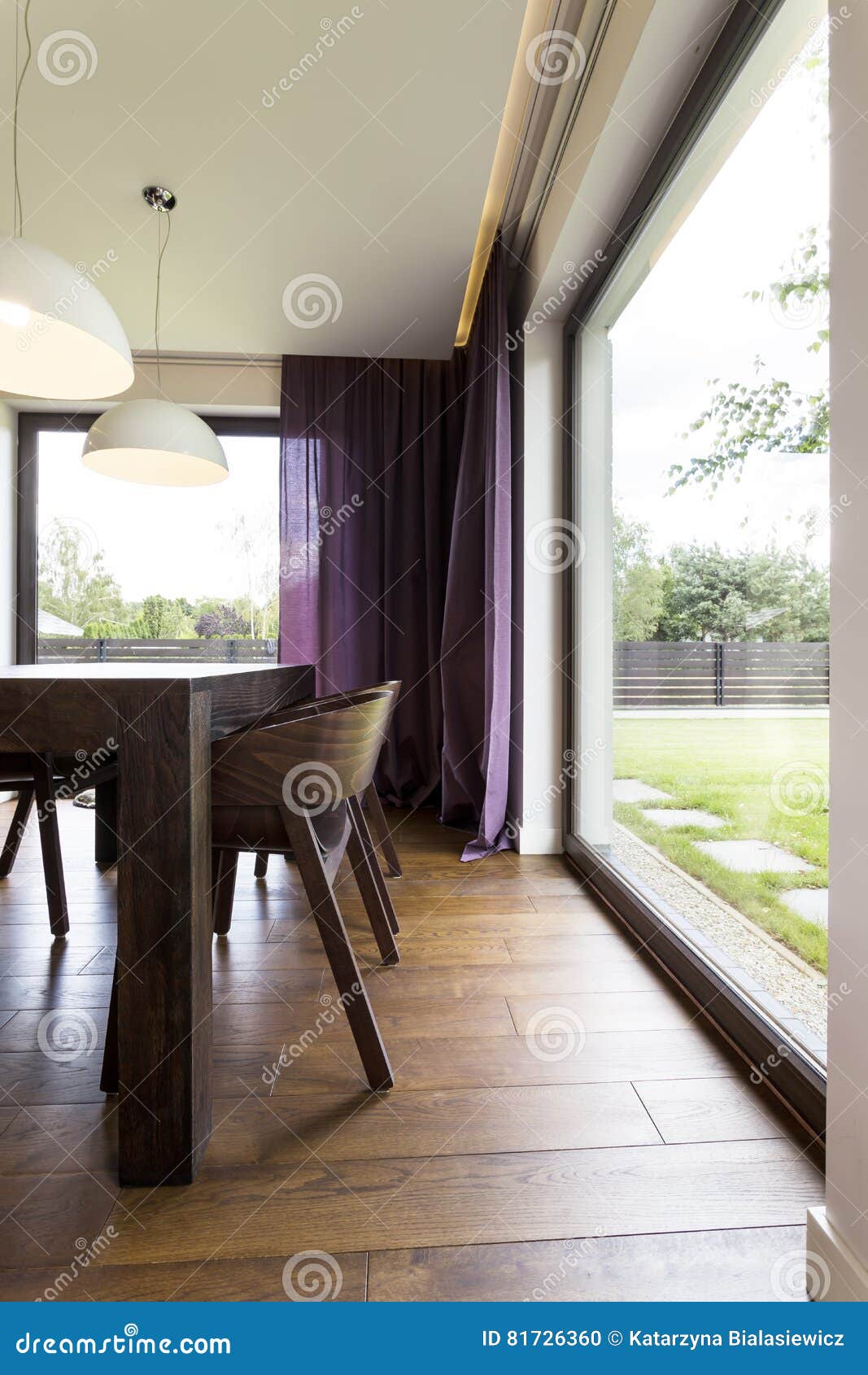 Modern Room with Glass Wall Stock Photo Image of room, lamp 81726360