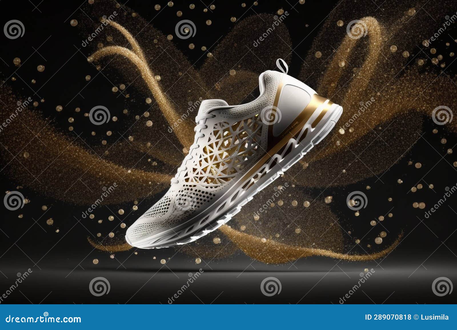 Modern running shoe stock illustration. Illustration of sport 289070818