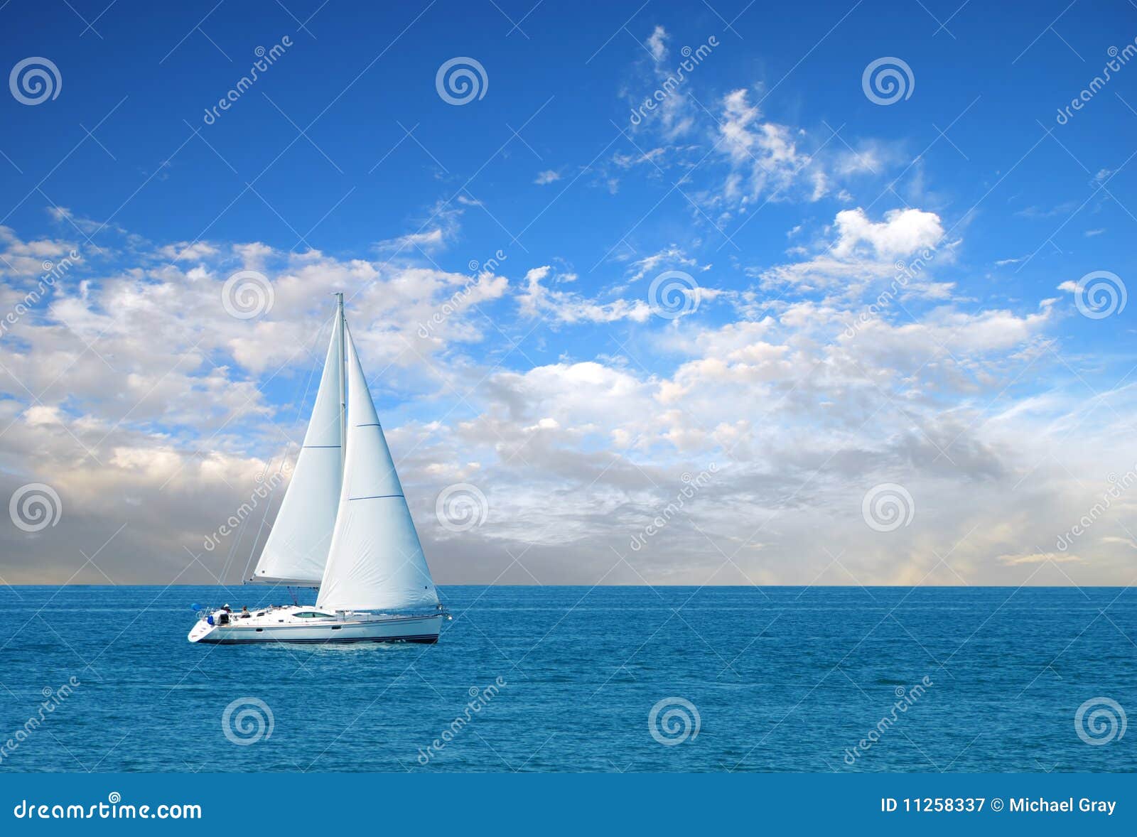 modern sail boat