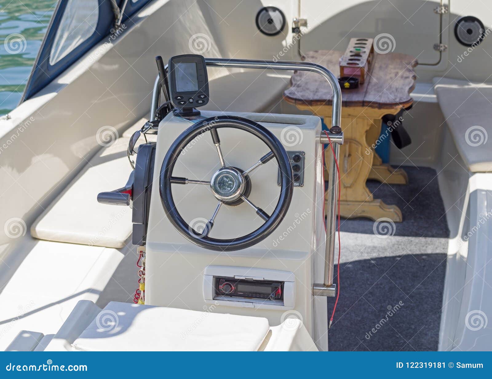 Sailing Yacht Steering Wheels Stock Image Image of management