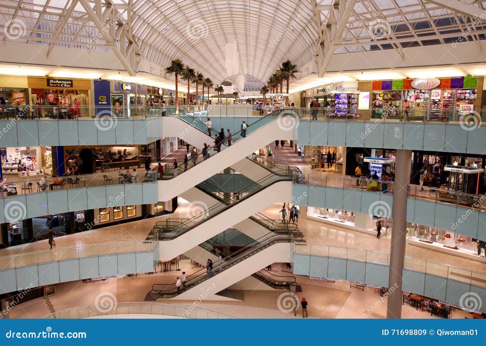Modern Upscale Shopping Mall Editorial Stock Image Image Of City
