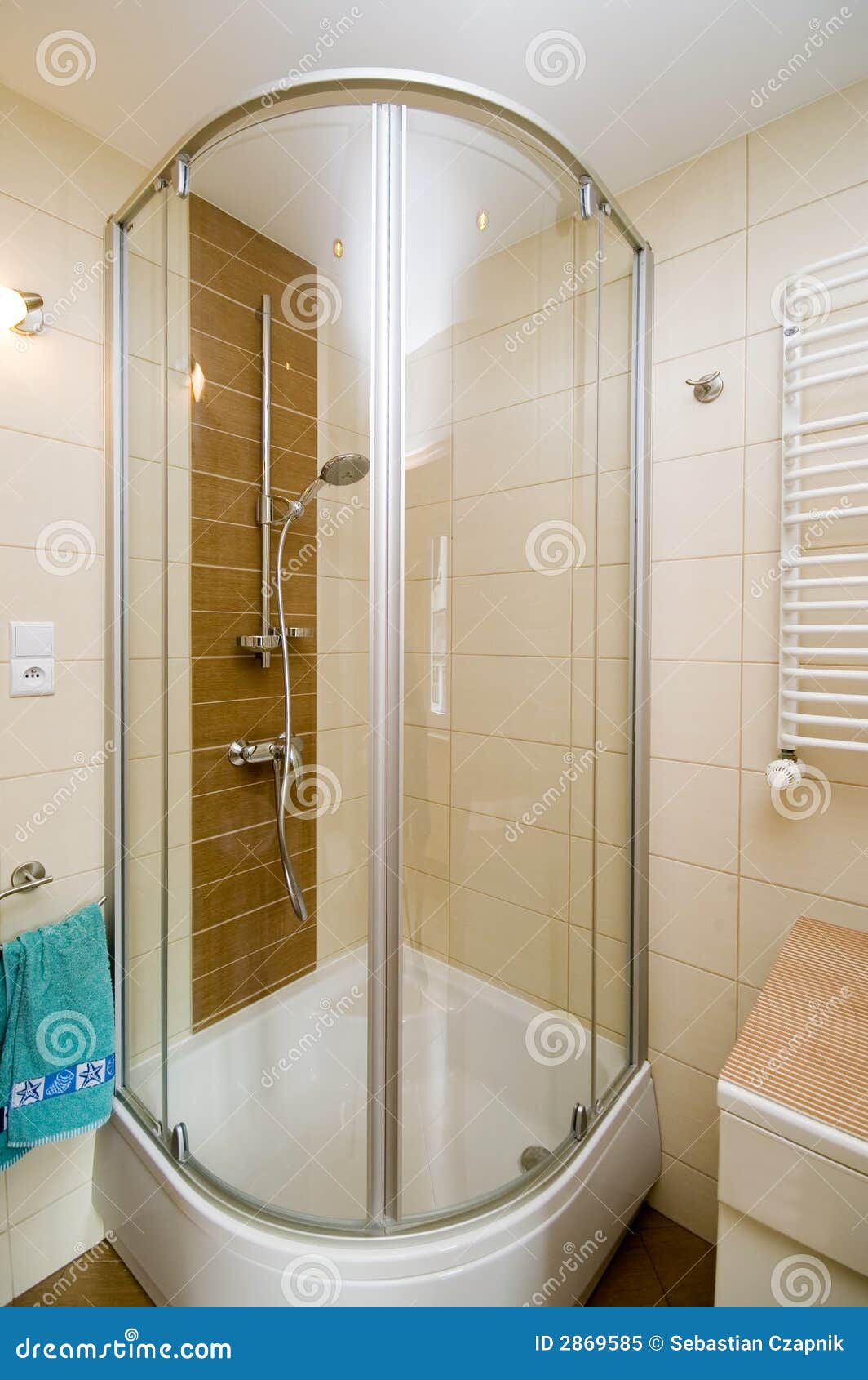 modern shower cabin