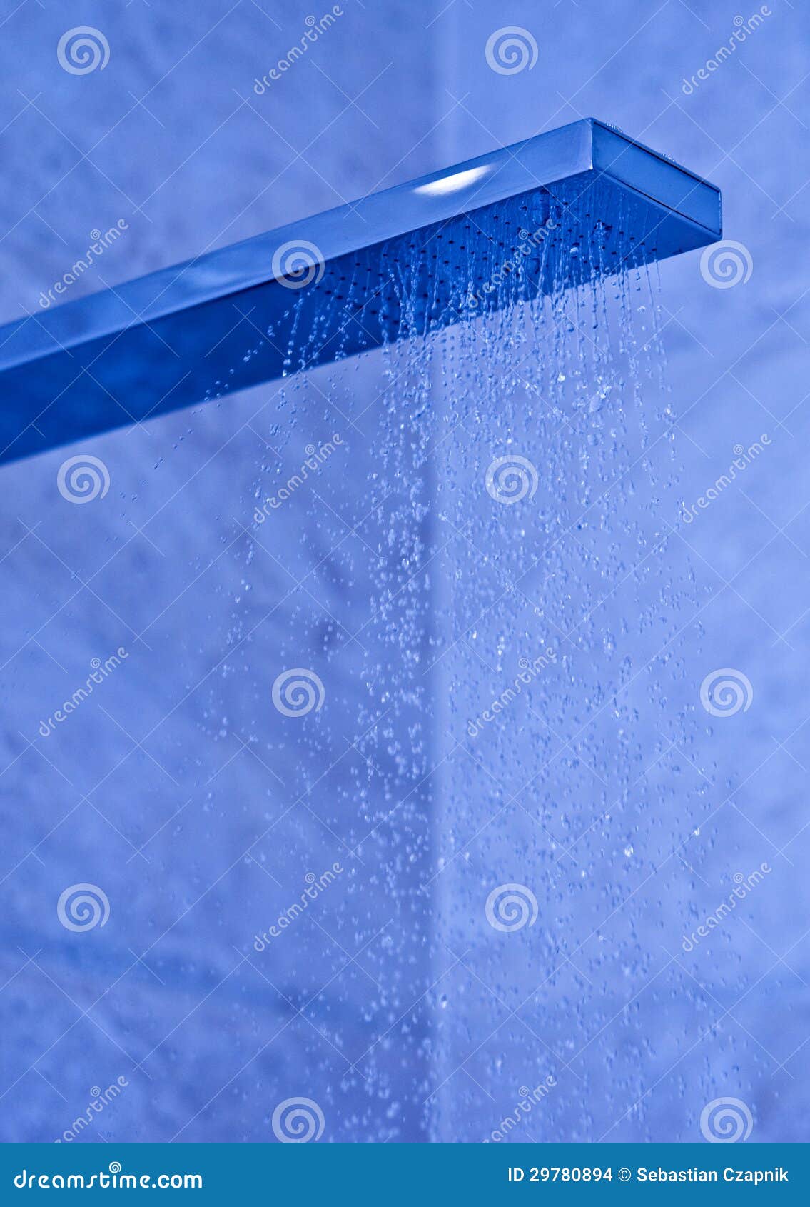 Modern shower head stock photo. Image of light, showerhead 29780894