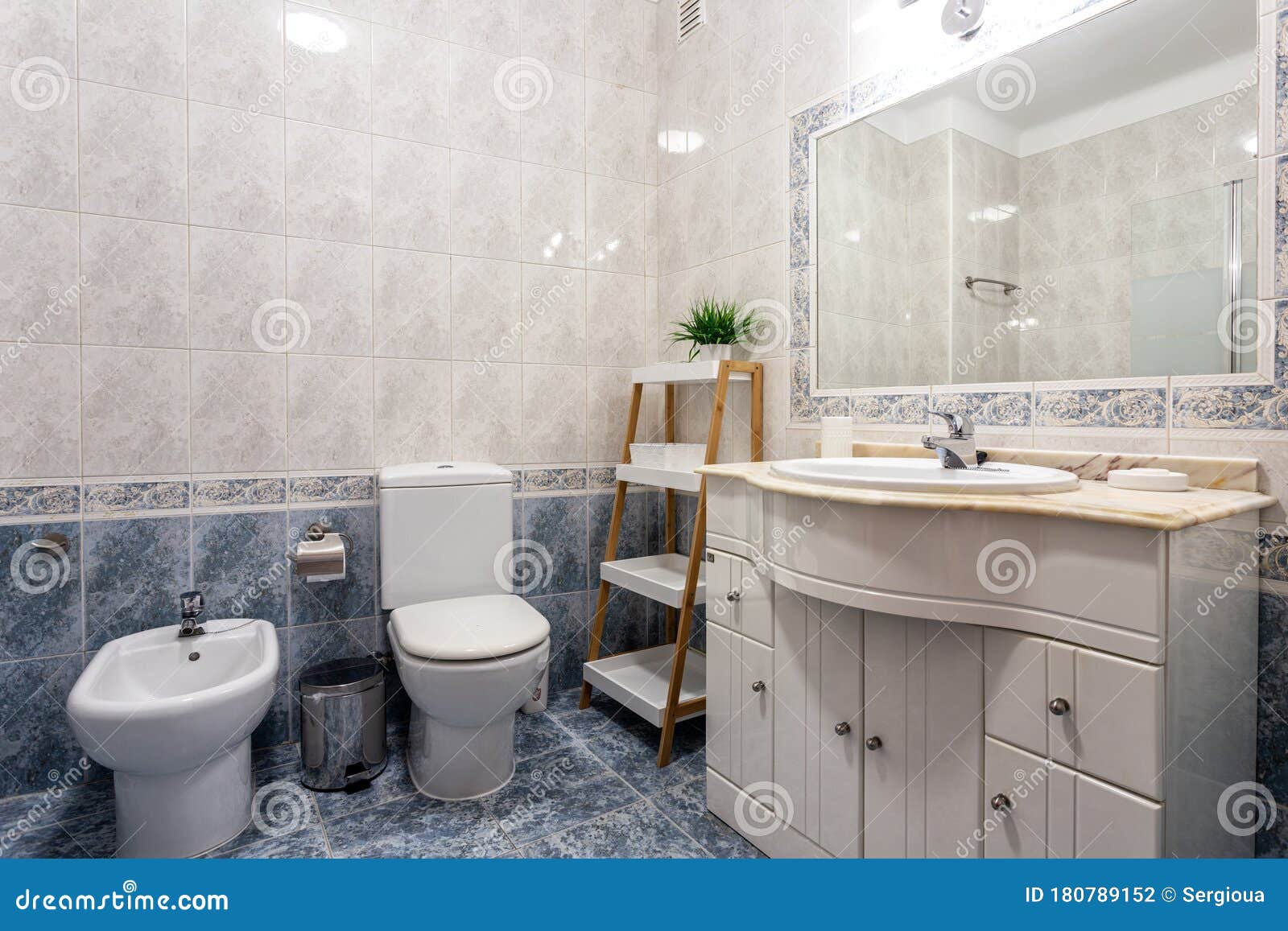 Modern Shower Room with a Booth. European Hotel Design. Stock Photo ...