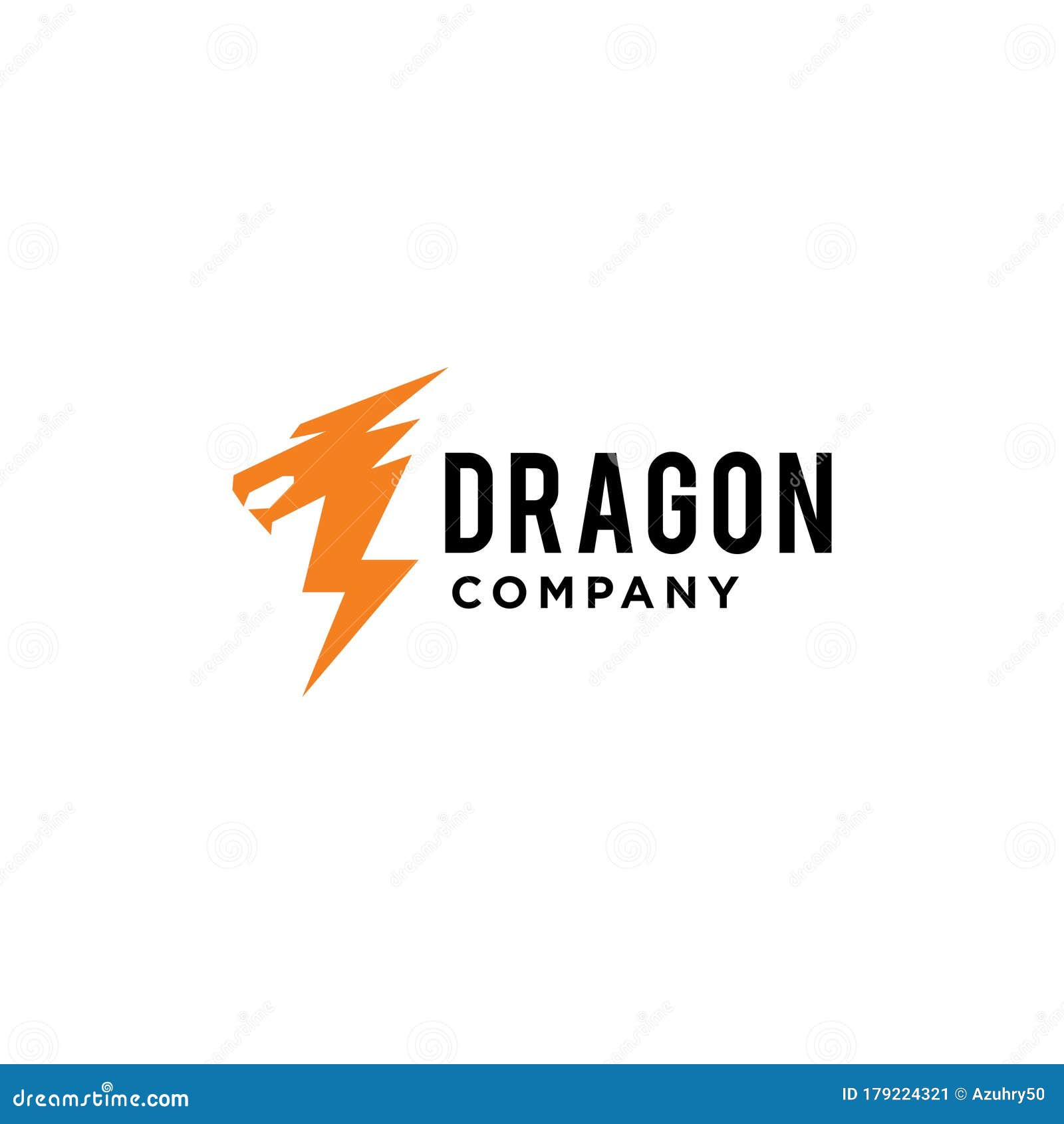 Modern Simple Dragon Logo Icon Vector Illustration Combined with ...