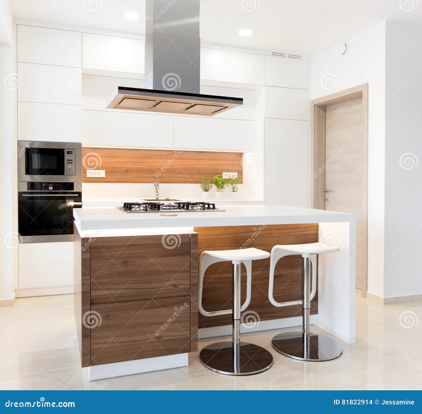 Modern simple kitchen stock photo. Image of natural, 81822914