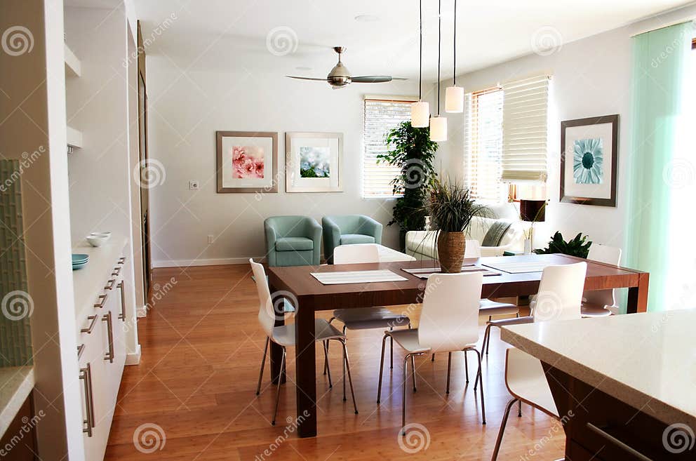 Modern Sitting Room and Dining Area Stock Photo Image of kitchen