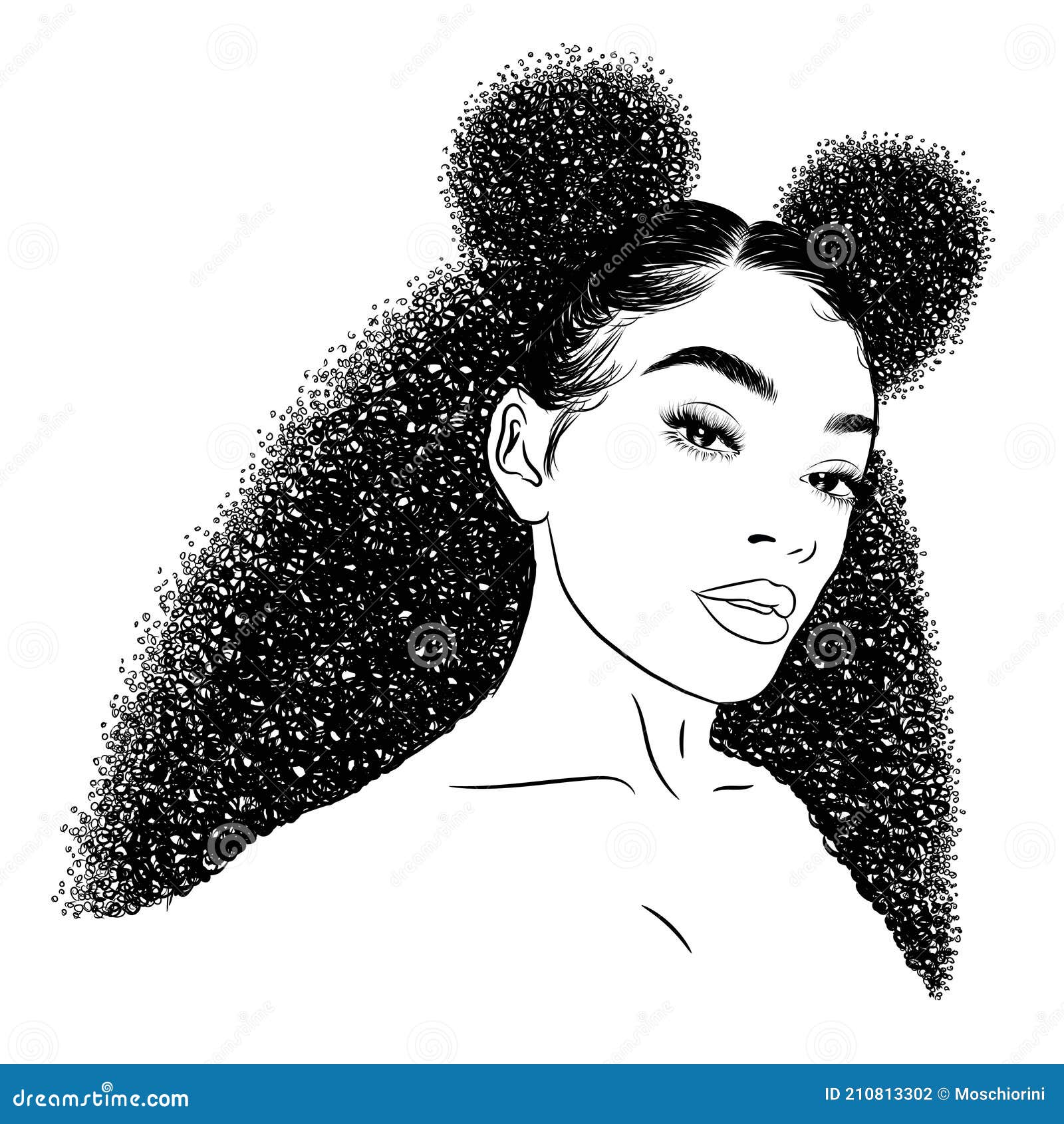 Modern Sleek Hairstyle of a Beautiful Girl and Baby Hairs. Glam Eye Look with Full Natural Eyebrow and Luxe Eyelashes Stock Illustration - Illustration of curly, cartoon: 210813302 Modern Sleek Hairstyle of a Beautiful Girl and Baby Hairs. Glam Eye Look with Full Natural Eyebrow and Luxe Eyelashes Stock Illustration - Illustration of curly, cartoon: 210813302