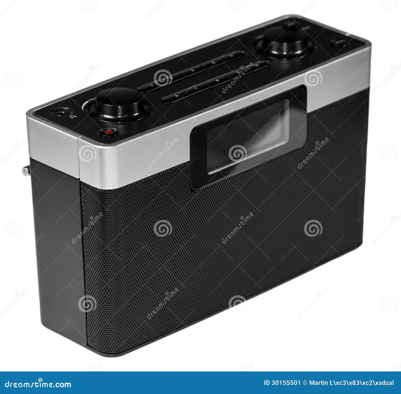 Modern small black radio stock image. Image of radio 30155501