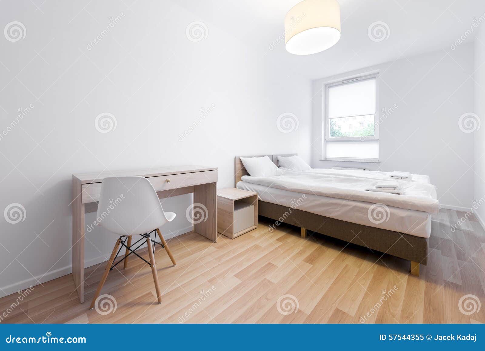 Modern And Small Sleeping Room Interior Design Stock Image Image Of Comfortable Headboard 57544355