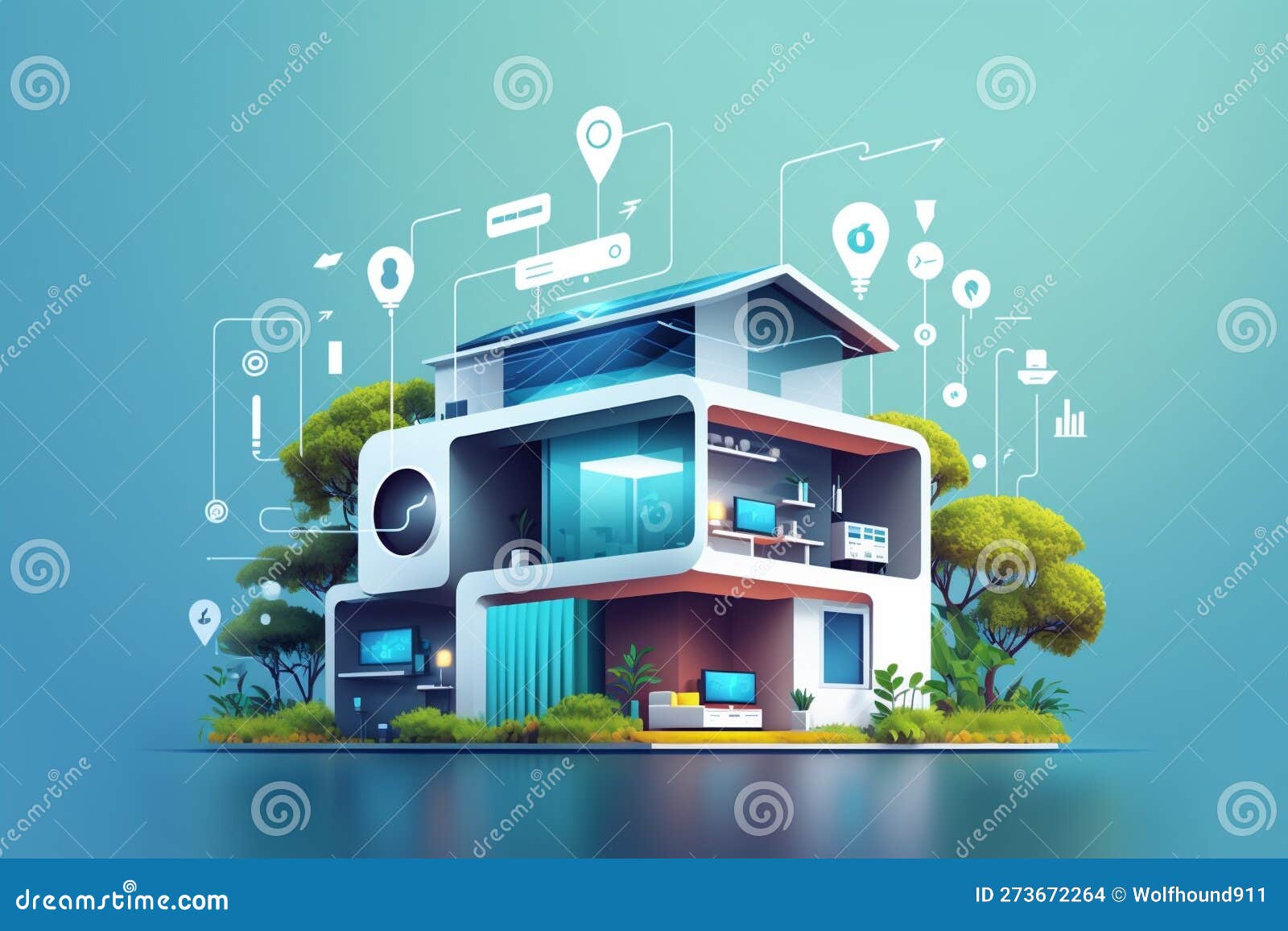 Modern Smart Home Systems of Smart Building , the Smart Home is