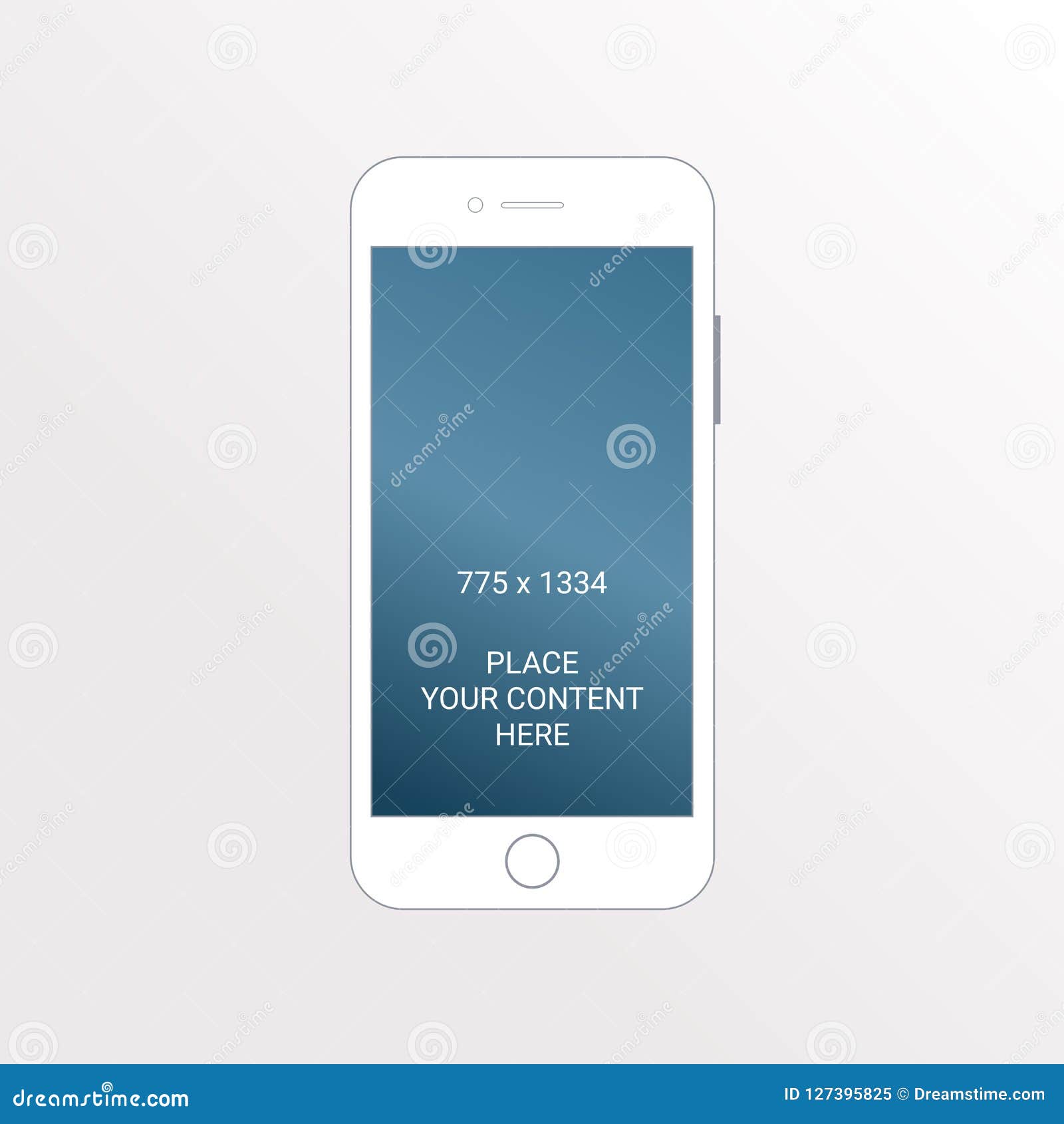 Modern Smartphone In Iphone Style Stock Image Illustration Of 750x1334 Phone