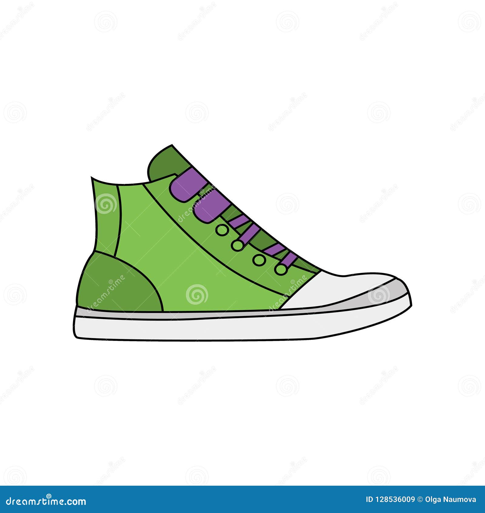 Modern Sneaker for Everyday Wear. Vector Illustration. Stock Vector ...