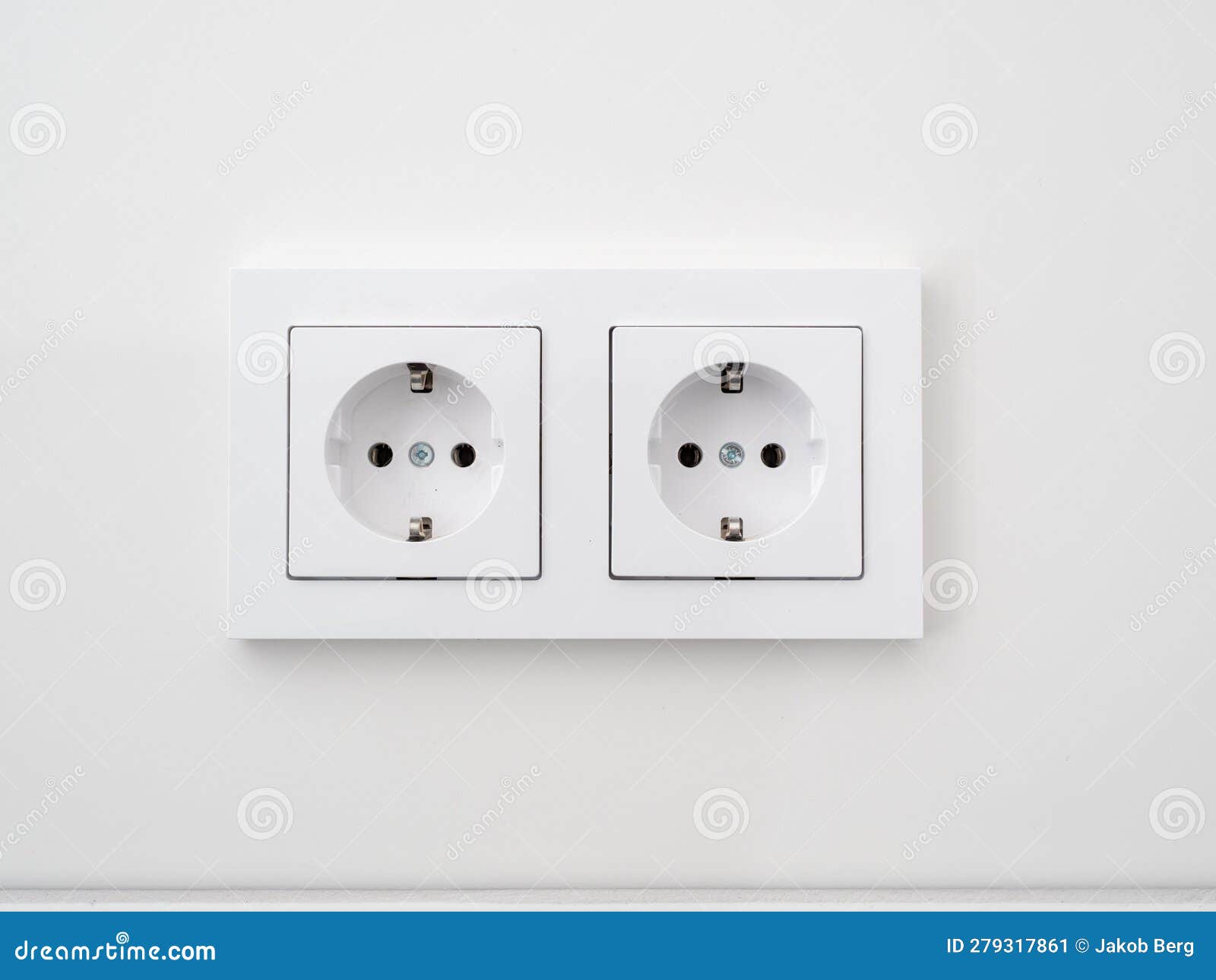 Modern Sockets in the Wall. Stock Image Image of interior, wall