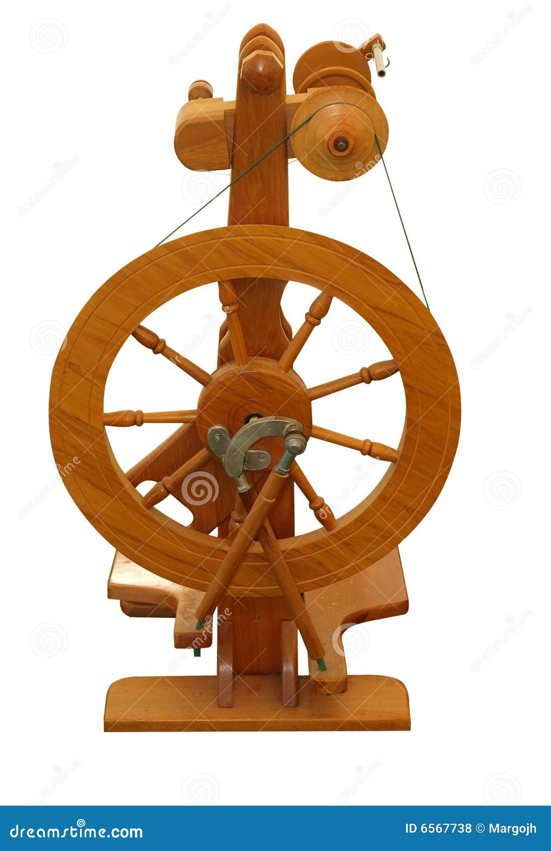 Modern Spinning Wheel stock photo. Image of detail, antique - 6567738