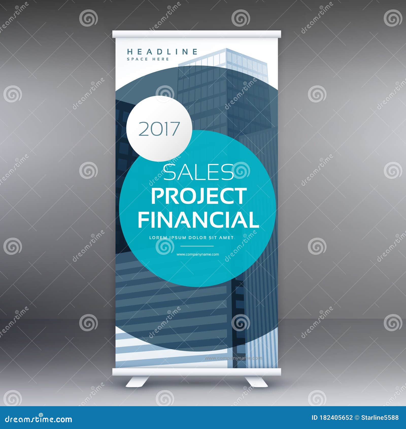 Modern Standee Display Design Roll Up Banner Template Stock Vector Illustration Of Roll Brochure
