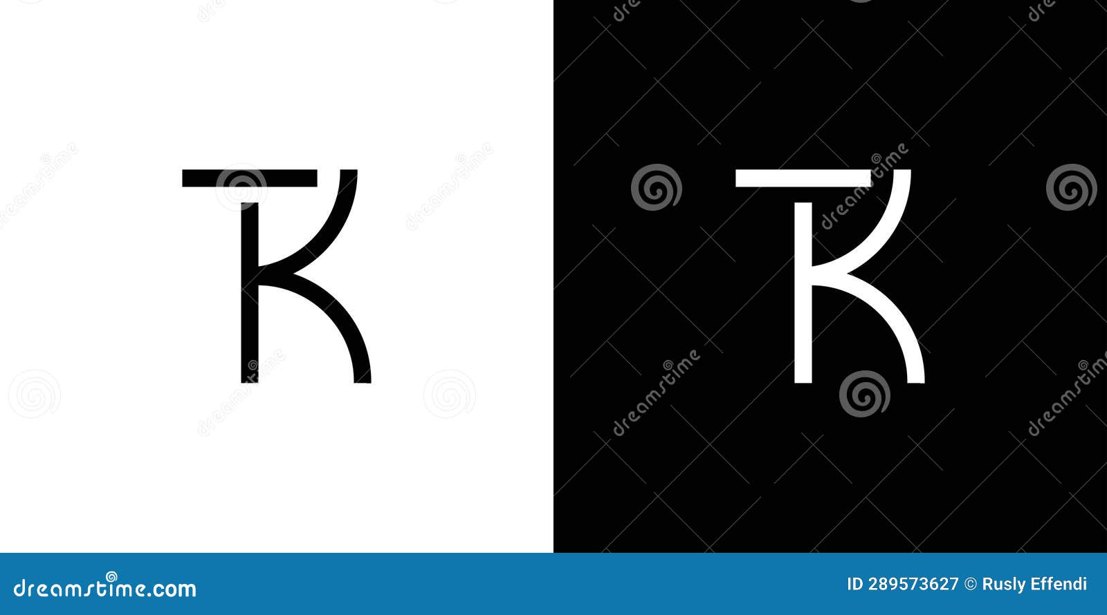 modern and stong tk abstract logo 