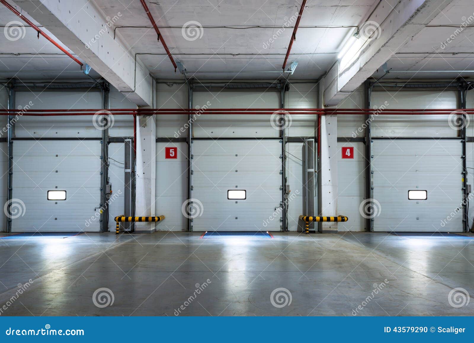 A modern storage room stock photo. Image of room, contemporary 43579290