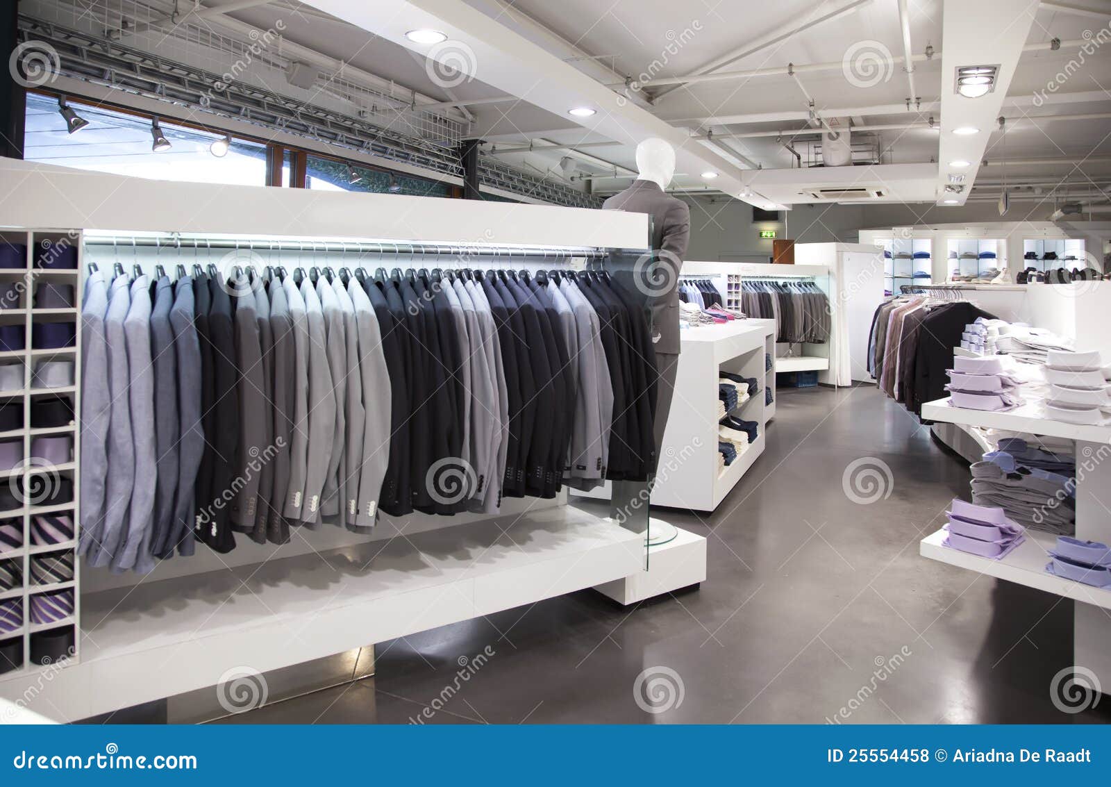 Modern store stock photo. Image of interior, suit, sale - 25554458