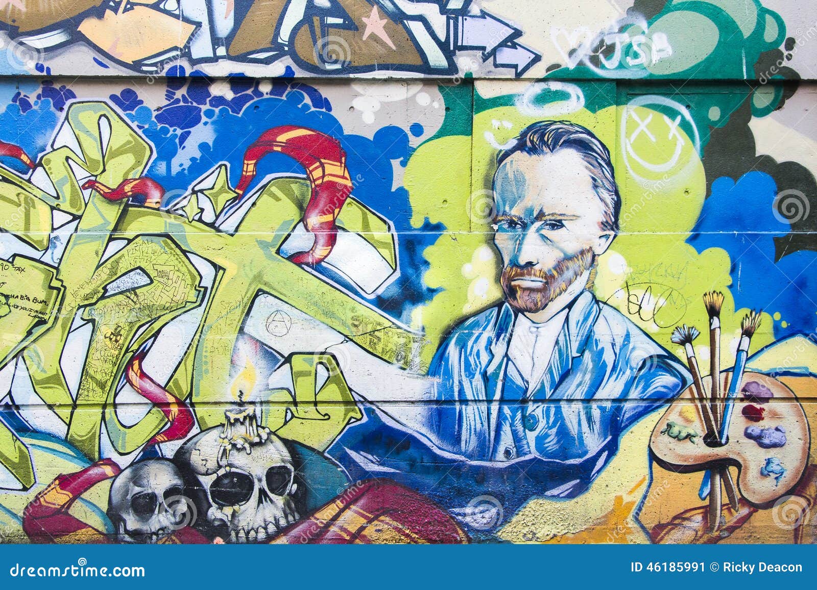 Modern Street Art editorial photo. Image of background 46185991