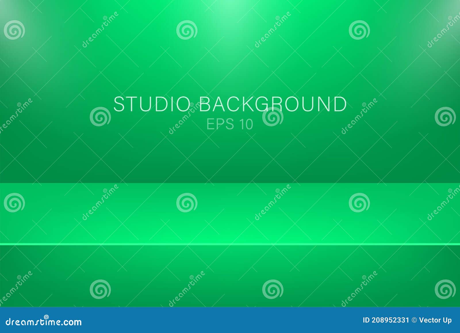 Modern Studio Background, Great Design for Any Purposes. Vector Green