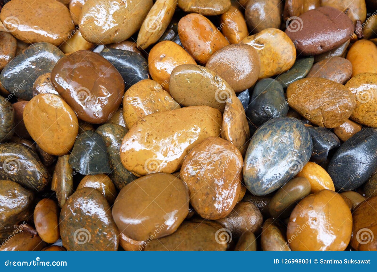 Modern Style Close Up Wet Round Stone Background Wallpaper Stock Image -  Image of outdoor, closeup: 126998001