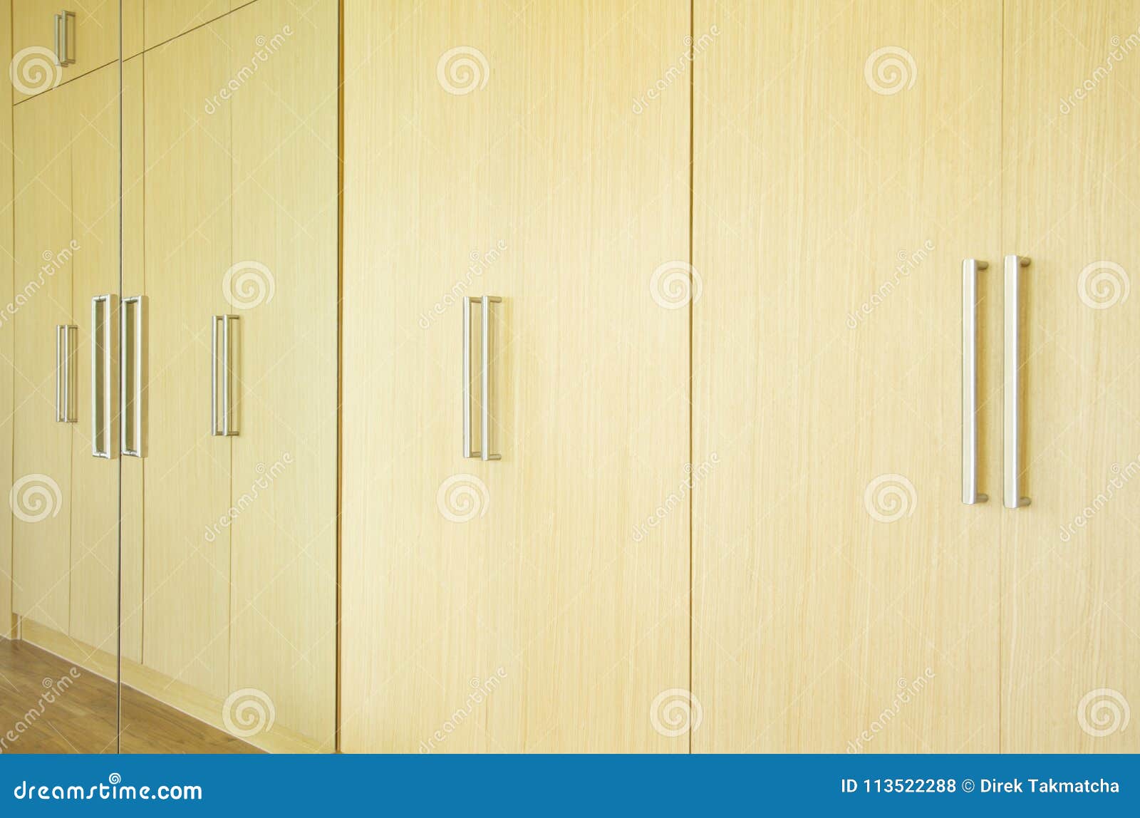 Modern Style Of Wooden Wardrobe Stock Photo Image Of Table